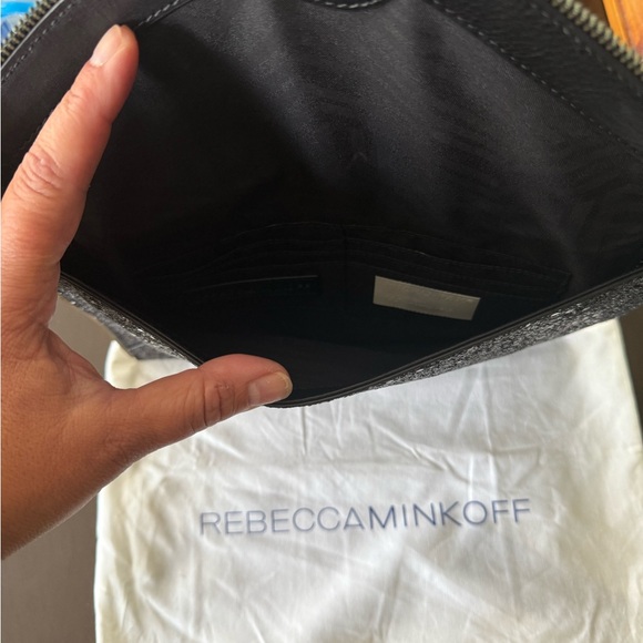 Rebecca Minkoff Glitter Black Leo Clutch - Picture 3 of 3